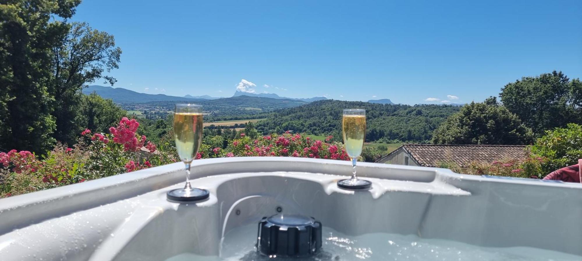 Le Silence Des Bois Sejour Romantique Et Bien-Etre Villa Étoile-sur-Rhône Exterior foto